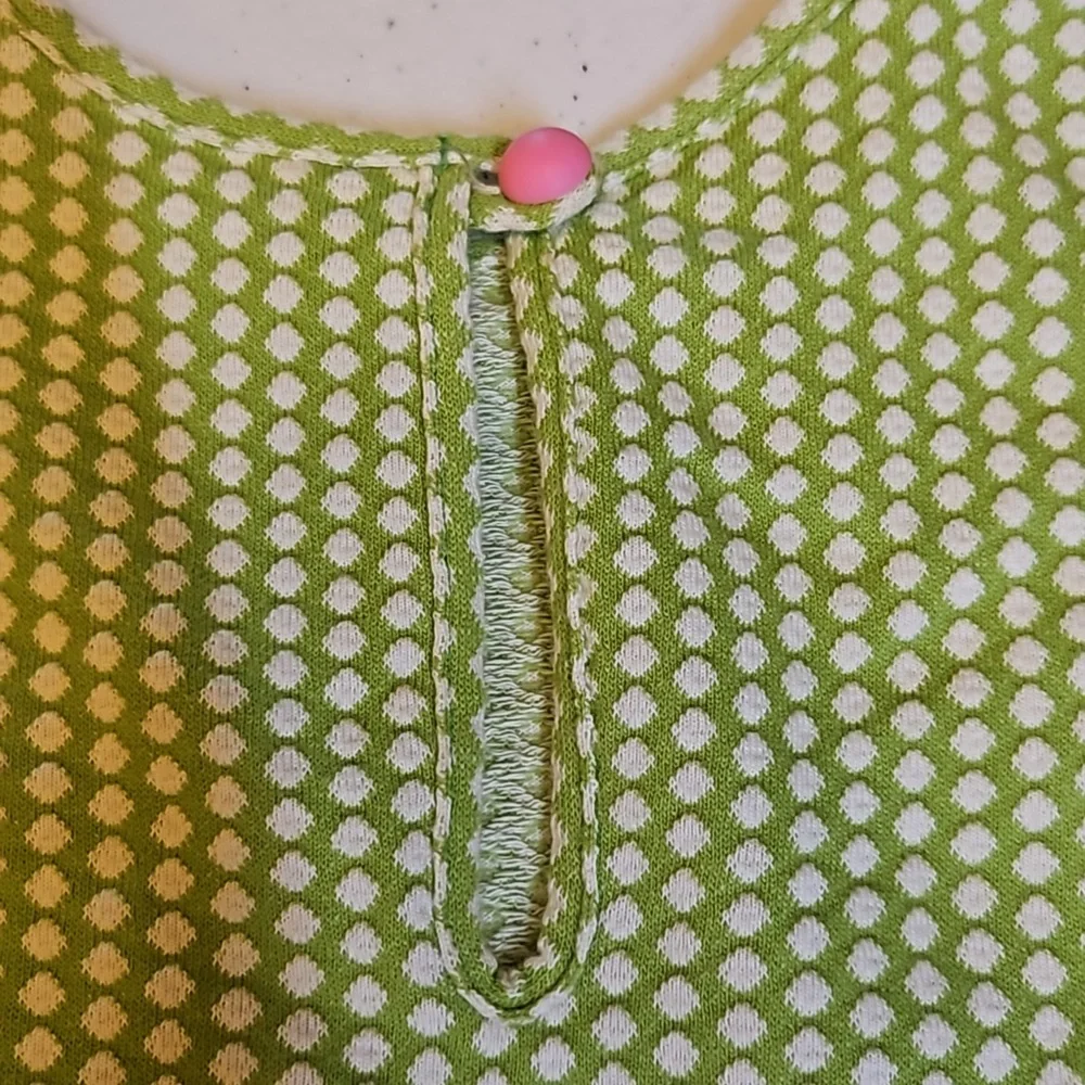 Vintage Carter's Watermelon Dress 5 Girls green pink white 70s Cute
